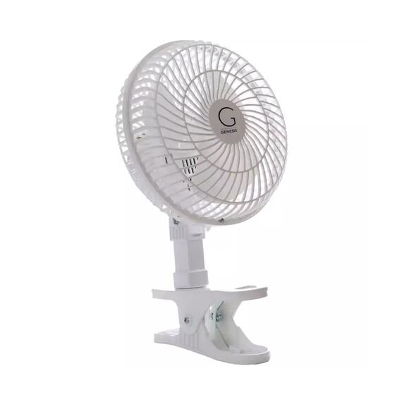 Genesis 6-Inch Clip Convertible Table-Top & Clip Fan Two Quiet Speeds - NEW - Picture 3 of 5